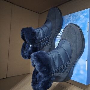 Easy Street  Winter Rain Boots with Fur Lining